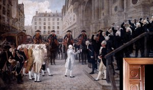 Louis XVI, yeni Paris Belediye Başkanı tarafından kabul edildi, 17 Temmuz 1789, 19 yaklaşık 20. yüzyıl