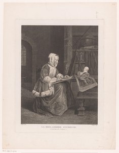 Çizim kadın ile iç La Hollandoise çalışma kullanımı (nesne üzerinde başlık) by Jean Pelletier