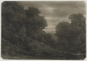 Ağaçlarla Peyzaj. by Jean Philippe George