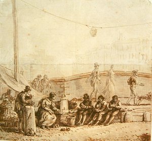ಪಾಂಟ್-ನ್ಯೂಫ್‌ನಲ್ಲಿ ಕಾಫಿ ಮಾರಾಟಗಾರ, 1819 ಟರ್ಕ್