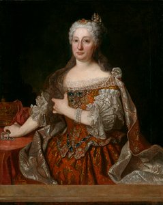 Avusturya Maria Anne (1683-1754) (Marie Anne) - Avusturya arşidüşes Maria Anna (1683-1754), Portekiz Kraliçesi Ranc, Jean (1674-1735), c. 1729 - Tuval üzerine yağlı boya