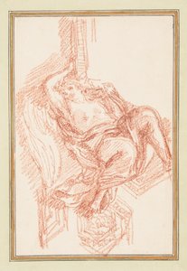 Kanatlı erkek figürlü tavan detayı by Jean Robert Ango