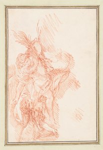 Yaprakları ve putto ile şekil by Jean Robert Ango