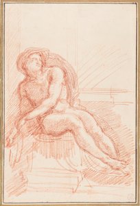 Sistine Şapeli tavanından Ignudo by Jean Robert Ango