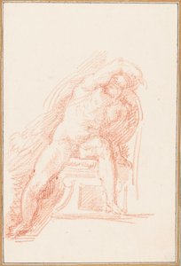 Sistine Şapeli tavanından Ignudo by Jean Robert Ango