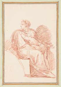 Josiah kollarında Jechoniah ile, Michelangelo tarafından Sistine Şapeli tavanından Mesih