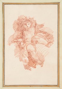 oturmuş putto by Jean Robert Ango