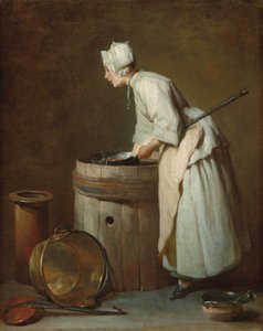 Bulaşıkhane Hizmetçisi, c. 1738. by Jean Baptiste Simeon Chardin