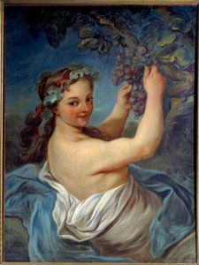 Bacchante Tablosu Jean Simon Berthelemy (1743-1811) 19. yüzyıl Laon, Musee des Beaux Arts