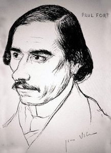 Paul Fort , 1900 dolayları (çizim) by Jean Veber
