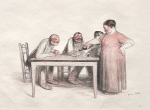 Şarap kadehi. by Jean Veber
