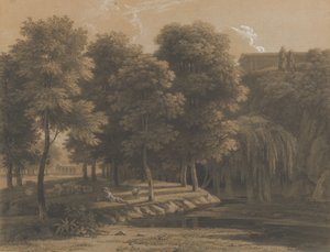 Çobanlı Klasik Manzara, 1803. by Jean Victor Bertin
