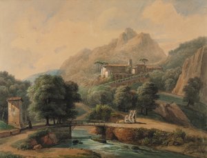 İtalyan Manzarası: Manastır ve Din, 1800