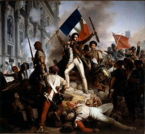 Hotel de Ville'de çatışma, 28 Temmuz 1830 by Jean Victor Schnetz