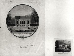 Claude-Nicolas Ledoux (1736-1806) tarafından Madame du Barry için inşa edilen Louveciennes