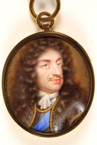 II. Charles by Jean the Younger (attr.to) Petitot