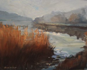 Batson Creek Salcombe, Sonbahar. tuval üzerine yağlıboya , 2016