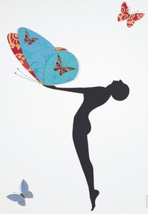 Les Papillons, 2008 (tuval üzerine akrilik)
