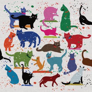 Kedi Sevgisi, 2022 (karma teknik) by Jenny Frean