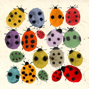 MÜREKKEPLİ LADYBIRDS, 2022 (suluboya) by Jenny Frean