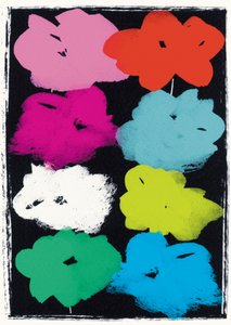 Warhol Çiçekleri (karışık teknik) by Jenny Frean