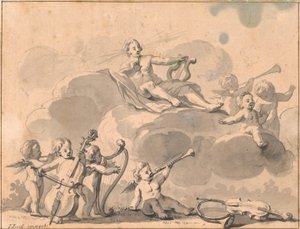 Apollo ve müzik dehaları by Jens Juel