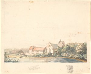 Susåen tarafından Herlufsholm kilisesi by Jens Juel