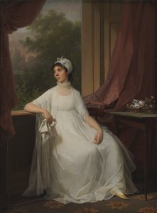 Gertrud Hage'in portresi, kızlık soyadı Heitmann by Jens Juel