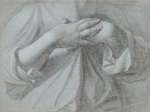 Göğsün üzerinden geçen bir çift elin incelenmesi by Jens Juel