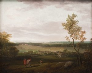 Jægerspris yakınlarındaki ülkenin görünümü by Jens Juel