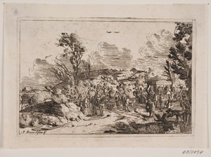 Dağlık bir alanda bir köy yolu by Jens Knudsen