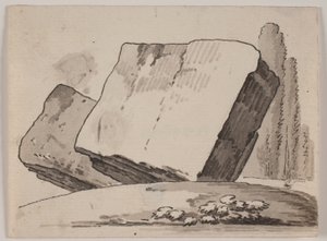 Harabe parçaları ve selvi by Jens Petersen Lund