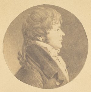 Profildeki Genç Bir Adamın Mezzotint portresi, The St. Memin Collection of Portraits, 1862.