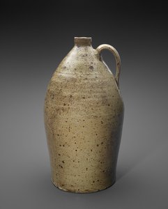 Sürahi, ç. 1866-1900 (alkali sırlı taş eşya) by Jeremiah S. (attr.to) Hogue
