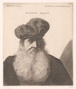 Platon portresi İlahi Platon. (nesne üzerindeki başlık) Filozofların ve kralların büstleri (seri başlığı)