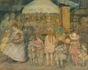 Carousel, c.1924 (kağıt üzerinde pastel)