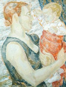 Anne ve Çocuk, c.1932 (gesso tahtasında yağ)
