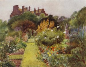 Physicke Garden, Chelsea, Bahçe Manzarası (renkli taş)