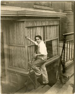 Charlotte Powell, Köy Ressamı, c.1905-16 (jelatin gümüşü fotoğraf) by Jessie Tarbox Beals