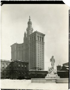 Belediye Binası ve Belediye B'l'g NY, New York, ABD, c.1914-25 (jelatin gümüşü fotoğraf) by Jessie Tarbox Beals