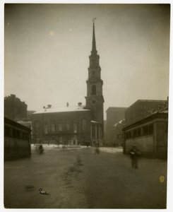 Park St Kilisesi, Boston, Mass, ABD, c.1902-10 (jelatin gümüşü fotoğraf) by Jessie Tarbox Beals