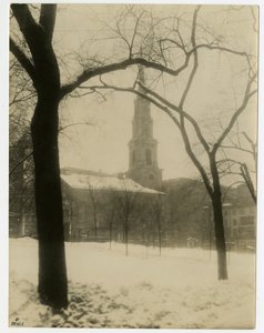 Park Street Kilisesi, Boston, ABD, c.1902-10 (jelatin gümüşü fotoğraf) by Jessie Tarbox Beals