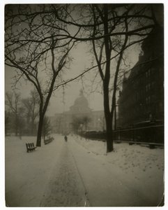 State House, Storm, Boston, ABD, c.1902-10 (jelatin gümüşü fotoğraf) by Jessie Tarbox Beals