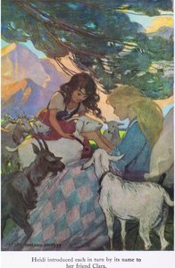Heidi her birini sırayla arkadaşı Clara