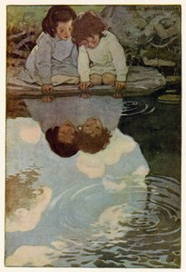 Aynalı Nehir (renkli taş) by Jessie Willcox Smith
