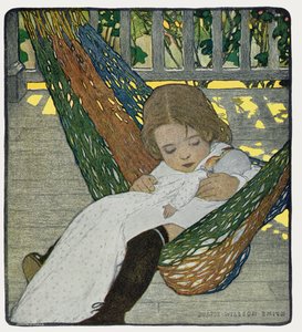 Uyumak için Sallanan Bebek by Jessie Willcox Smith