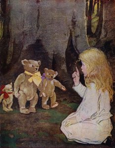 The three bears (colour litho)