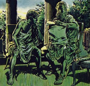 Philip oğluna ders vermesi için Aristoteles