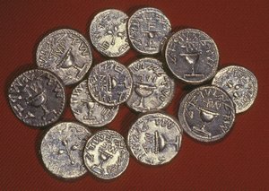 Bir şekel yığını, Herodian Jerusalem, MS 66-70 dolayları (gümüş) by Jewish School