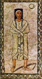 İbrahim vaadi alır (alçı üzerinde tempera) by Jewish School